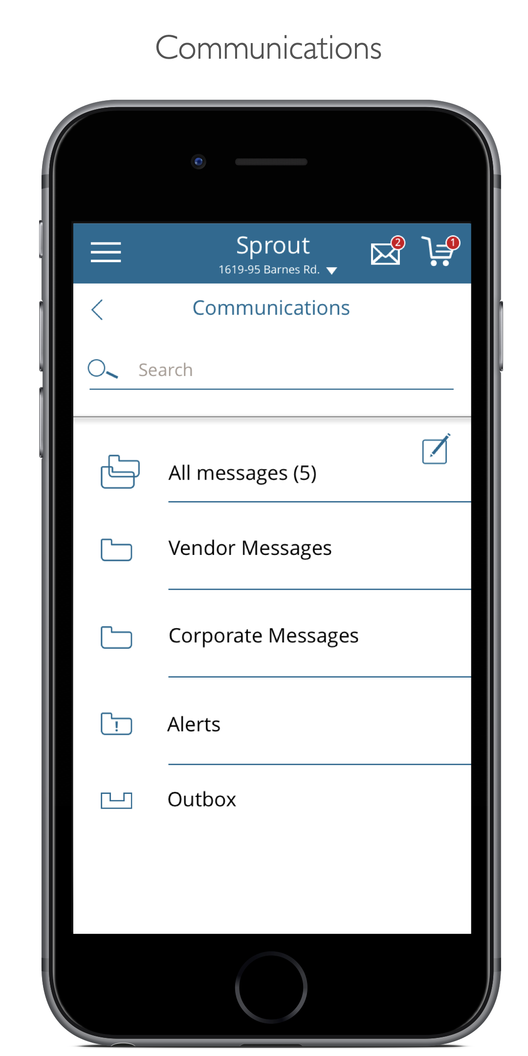 Sprout mobile app final screen